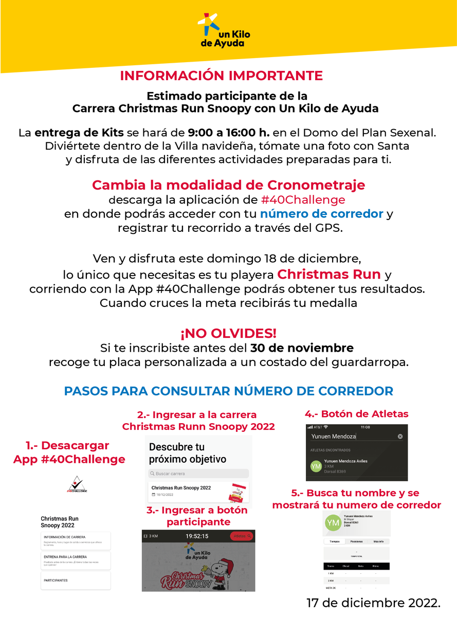 Unkilodeayuda's tweet photo. 📢 Les compartimos que la modalidad de cronomotraje cambió, les pedimos por favor descargar la aplicación #40Challenge 

Link de descarga para ANDROID:https://t.co/vOuihvTZc6  
Link de descarga para IOS: https://t.co/0WVGW5BmOh 

¡Gracias por contribuir a la niñez de México! https://t.co/hA0Rh4hhfW