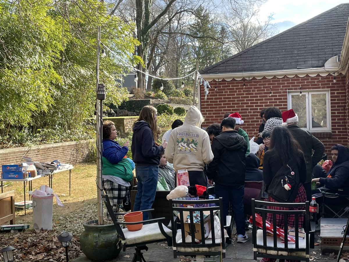 Every year, my son hosts a Secret Santa party with his friends and it warms my heart to see them all together. Good kids.