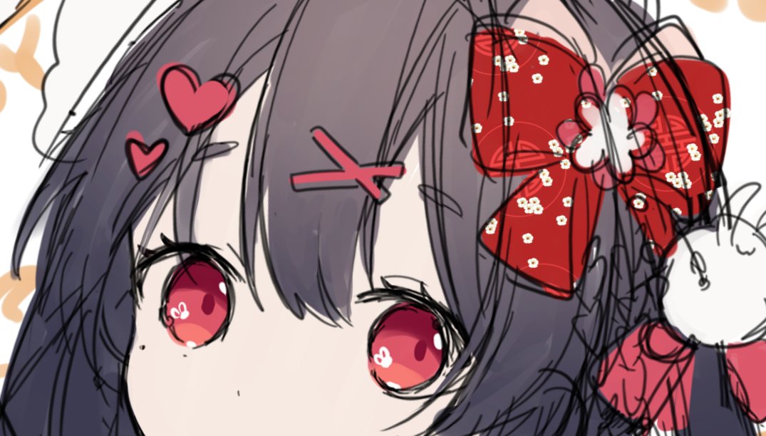 「年賀状イラストラフ考え中…目だけひょこっとっ! 」|逢坂レイNEOKET4《A03》のイラスト