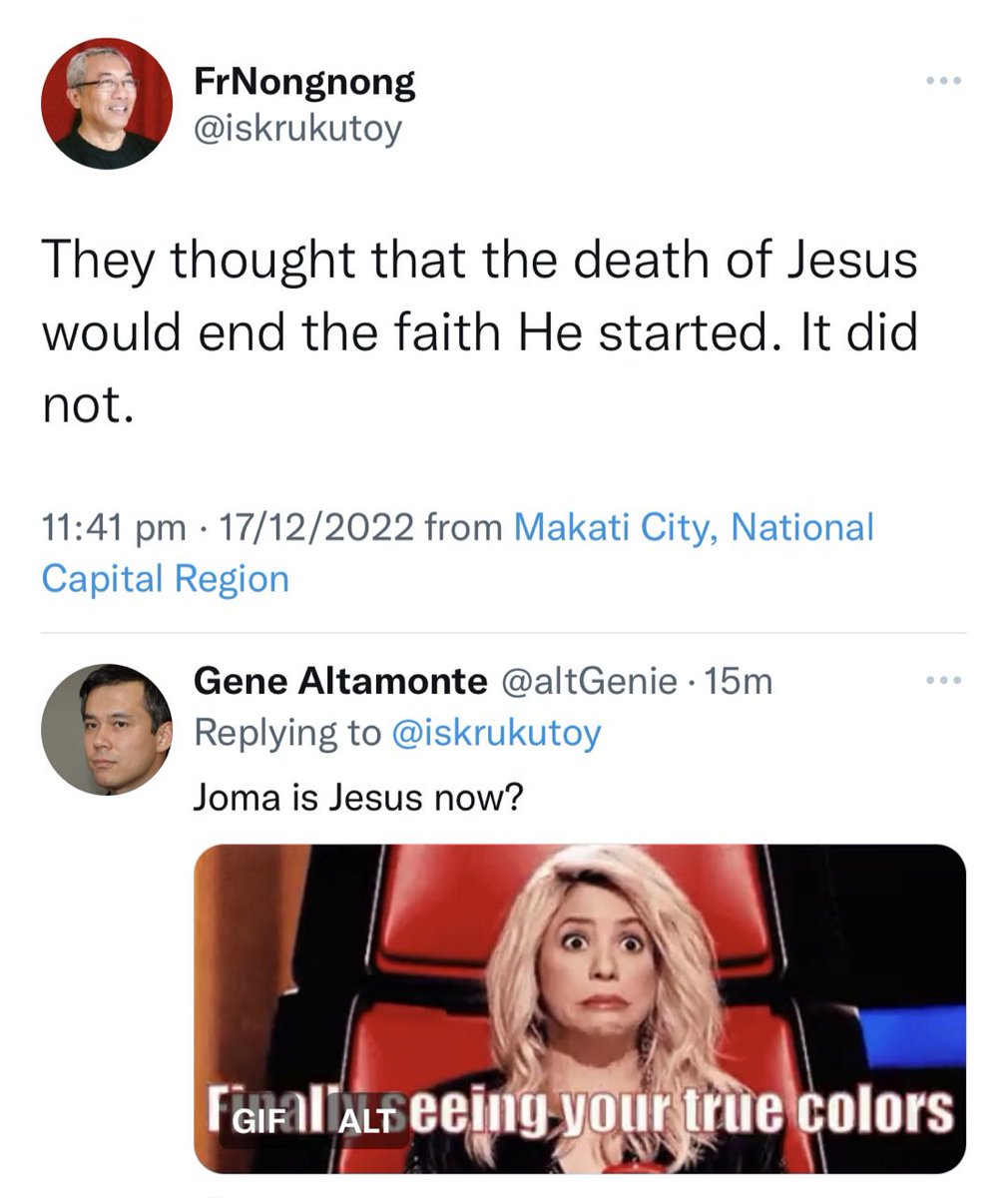 Former NPA cadre Ka Celis has earlier exposed that the Reds have infiltrated the schools, the govt – even the clergy.

While the church is celebrating the birth of Jesus this Christmas, a priest suddenly grieves about death at the time communist-terrorist leader Joma Sison died.