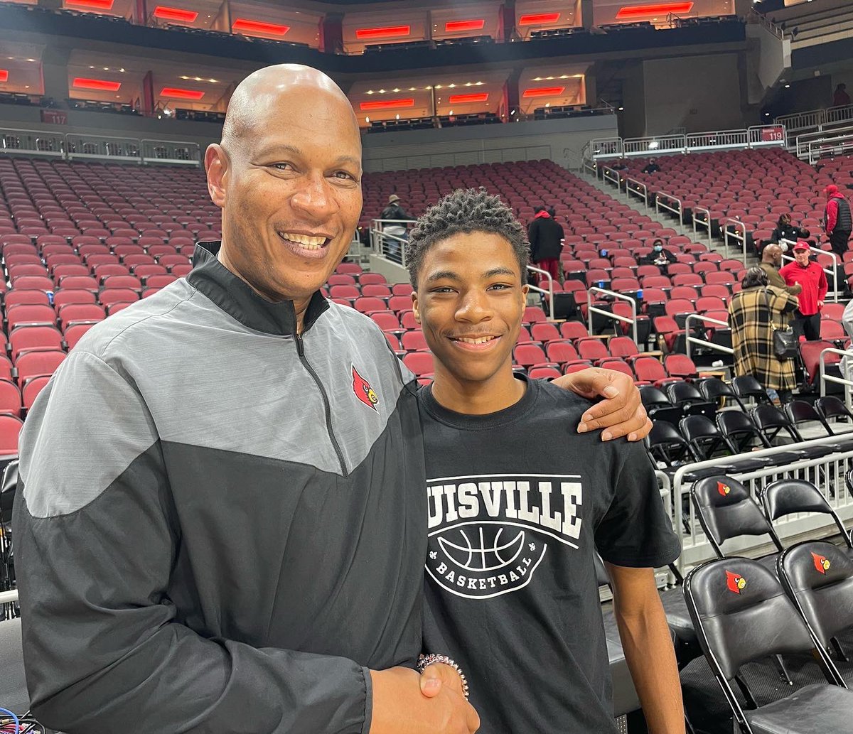 Great Day with Louisville Men’s Basketball 🏀 <a href="/coachkennypayne/">Kenny Payne</a>