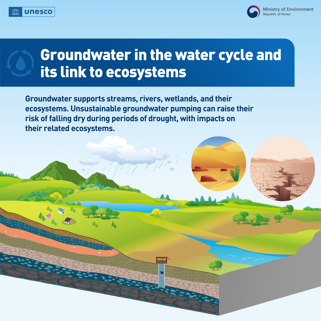 #Dyk #groundwater-dependent ecosystems can be found across a variety of landscapes, ranging from high mountain valleys to the bottom of the ocean and even in deserts. 

This is more reason why #groundwater needs to be managed properly.

#MakeGroundwaterVisible
#GWSummit22
