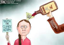 TtTWSTR's tweet photo. Greta Thunberg is a product of an environment of brainwashing, bordering on child abuse. NO child should carry such a burden. Their immature, impressionable minds are not capable of FULLY understanding what Climate Alarmists are attempting to turn them into... #ClimateZombies https://t.co/cDzCL6tmvm