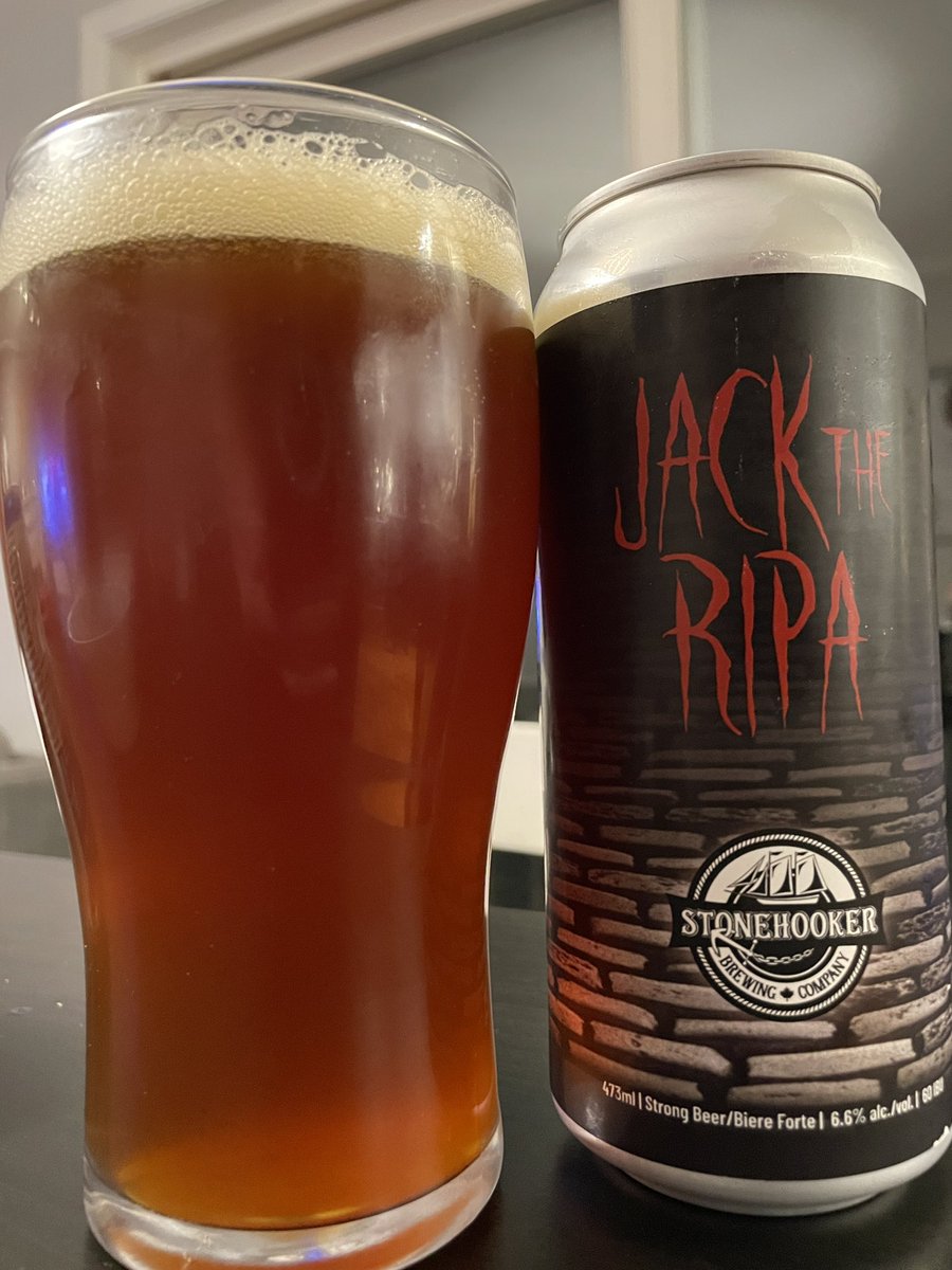 Decem-beer 17th: <a href="/StonehookerBeer/">Stonehooker Brewing</a>’s Jack the RIPA. After 17 days I’m running out of unique ways to describe a great beer. (Hey Google, what’s a synonym for delicious?) Another awesome beer with malt forward flavours and a hint of rye nicely balanced by the right amount of hops.