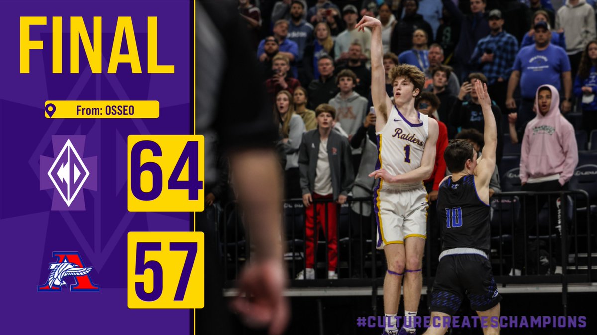 Raiders knock off #7 Armstrong 64-57. Jake Little 15 points. #CultureCreatesChampions