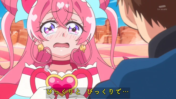 泣いちゃった… #nitiasa #precure 