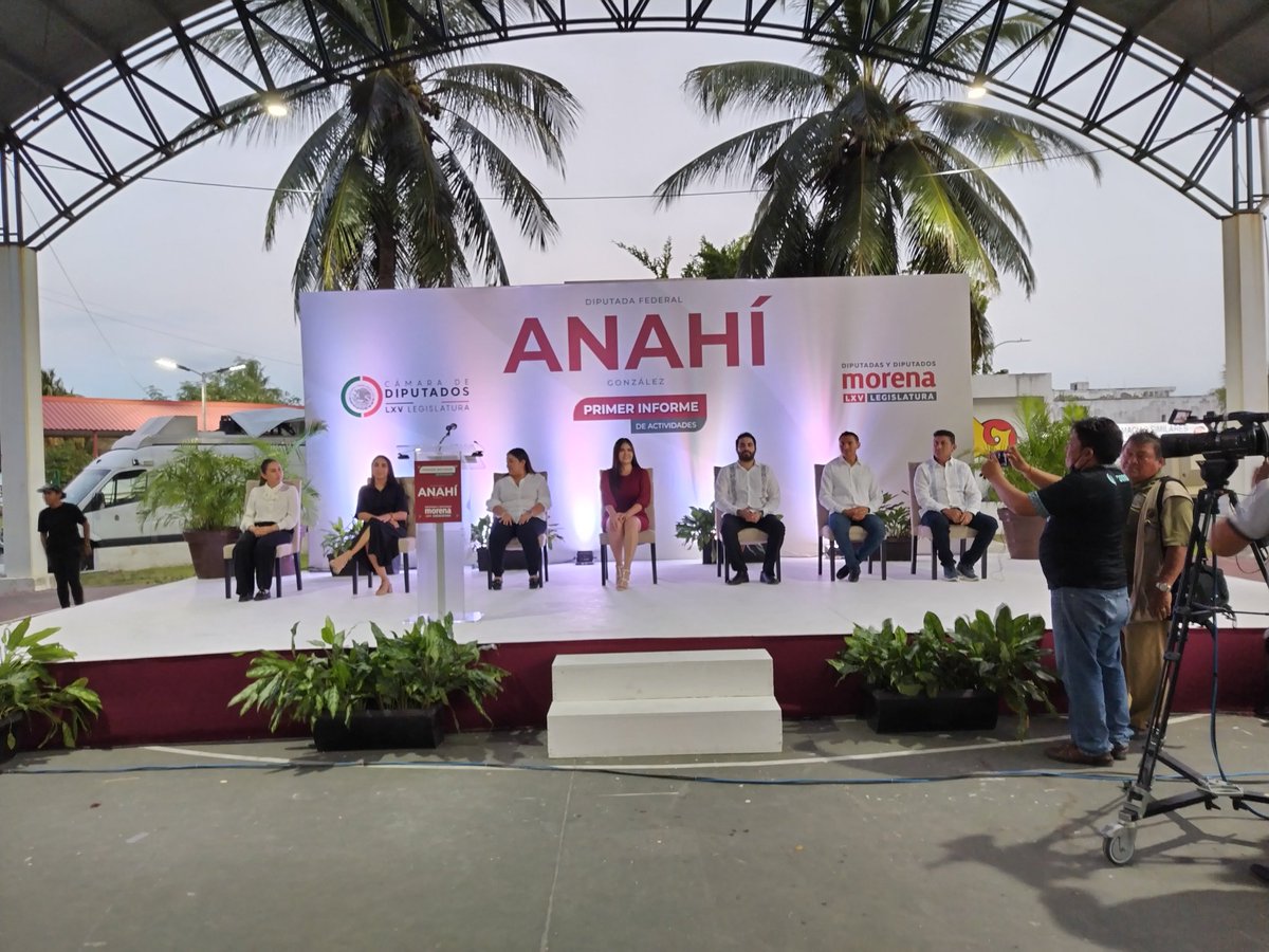 #Chetumal en el #PrimerInforme de <a href="/AnahiGonzalezQR/">Anahí González</a> su gestión a favor del medioambiente, energía renovable y  de las personas en estado vulnerable en <a href="/Mx_Diputados/">H. Cámara de Diputados</a> entre otros rubros como: Educación, salud, turismo y equidad de género destacan su trabajo legislativo.<a href="/mapachestec/">@MAPACHESTec</a>