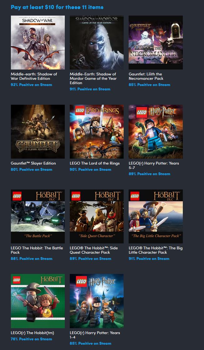 (PCDD) Middle Earth Bundle via Humble Bundle. ow.ly/oWvY50M6nIQ