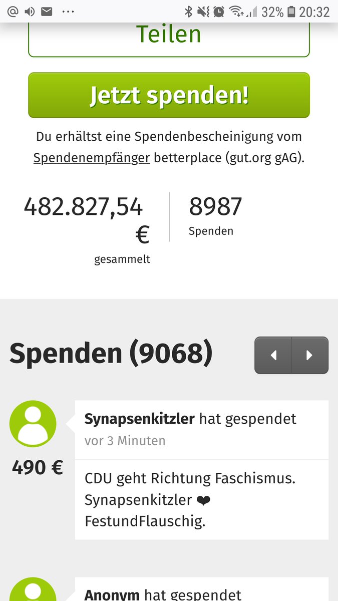 synapsenkitzler's tweet photo. Cool, #OliSchulz hat sich in #festundflauschig je 1 Finger in seine Nase gesteckt und gesagt: #CDU geht Richtung #Faschismus. 500 Euro Spende ist raus (10 für @betterplace_org ). Peace. 🕊 #Liebe ist schöner als #Hass.
@janboehm @FestFlauschig #festfestlich https://t.co/G0UDmELQbI