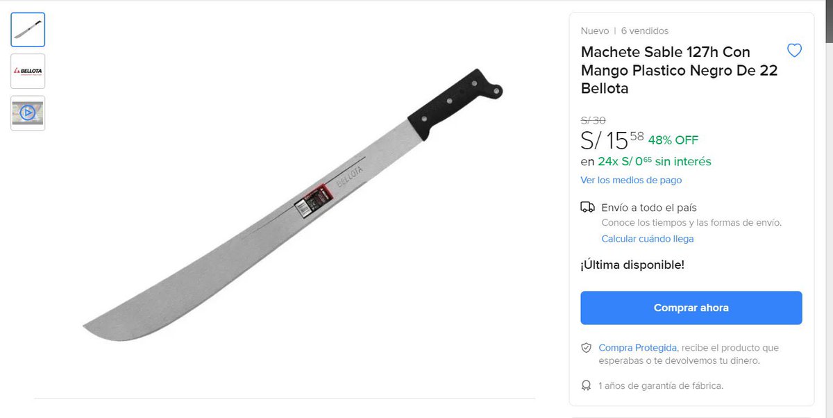 Comeñista on Twitter "Esos machetes de marca Bellota solo se venden en