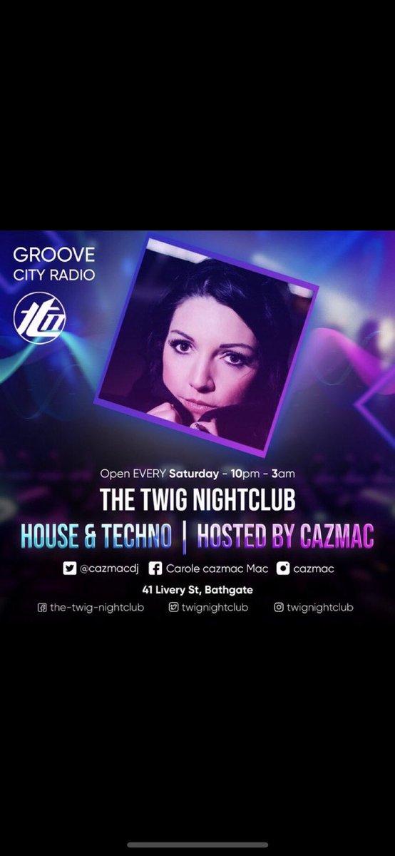 cazmacdj's tweet photo. If you’re out and about in Bathgate tonight, I’ll be playing in @TwigNightclub from
10pm-3am. #house #funky #vocal #tech and everything in between! 

Mon oot! 🔊🎶🕺💃🏻❤️ https://t.co/4VmTLVYmRD