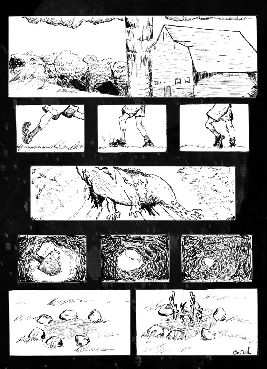 LatticeParable's tweet image. So Dies The Songbird, short comic