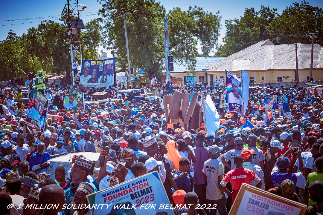 Yazeeddanfulani's tweet photo. I wish to thank our teeming youths for the solidarity they showed during the 1 Million Walk in support of His Excellency, Governor Matawalle's 2nd term. This shows that the Youths of Zamfara are solidly behind His Excellency! https://t.co/JYVzcDSh6j