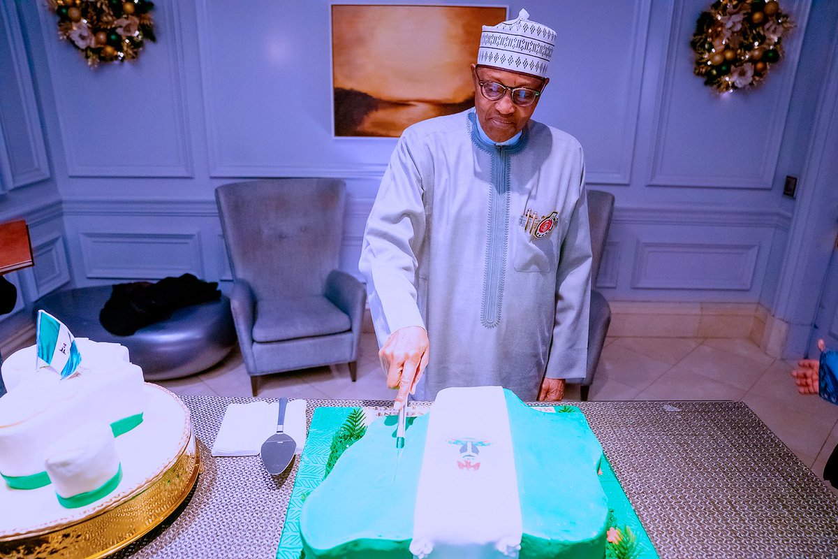 NigeriaGov's tweet photo. Happy Birthday, President Muhammadu Buhari!
#PMBAt80 https://t.co/SiObdAAgTF