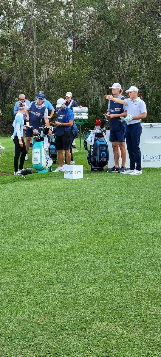 Made it out there this year.  Beautiful day for some golf.  #PNCchampionship