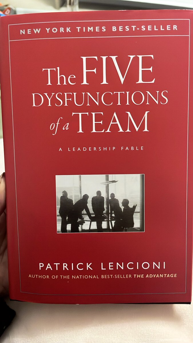 Reading again as an end of the year refresh! Great read for a bit of self reflection and simple ways to strengthen your team, no matter the stage of the journey. Written as a fable which was a nice change 📖 if you haven’t read it, enjoy!! <a href="/patricklencioni/">Patrick Lencioni</a>
