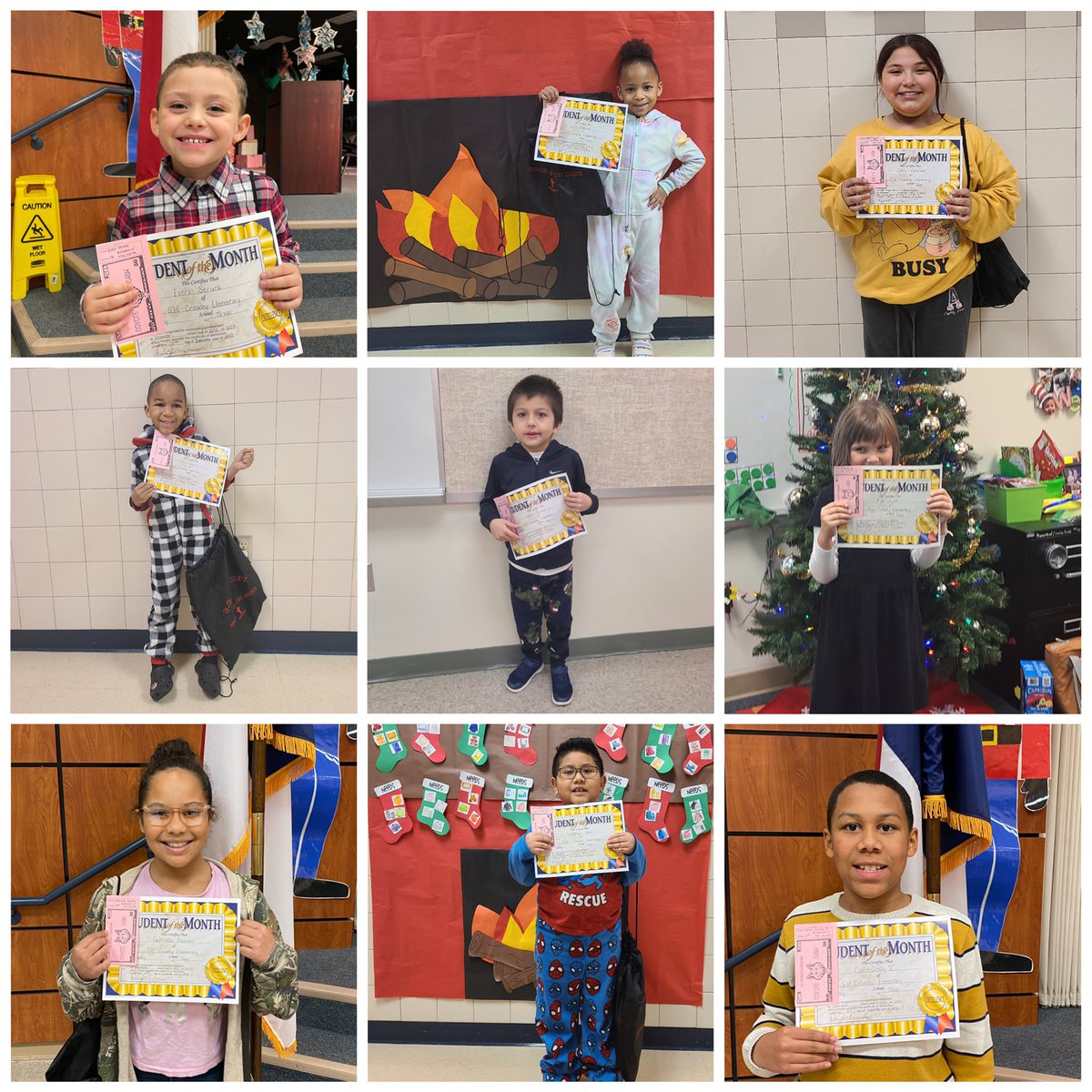 Kudos to our December Student of the Month Recipients! Keep up the AWESOME WORK lil Coyotes! #SHCEPRIDE