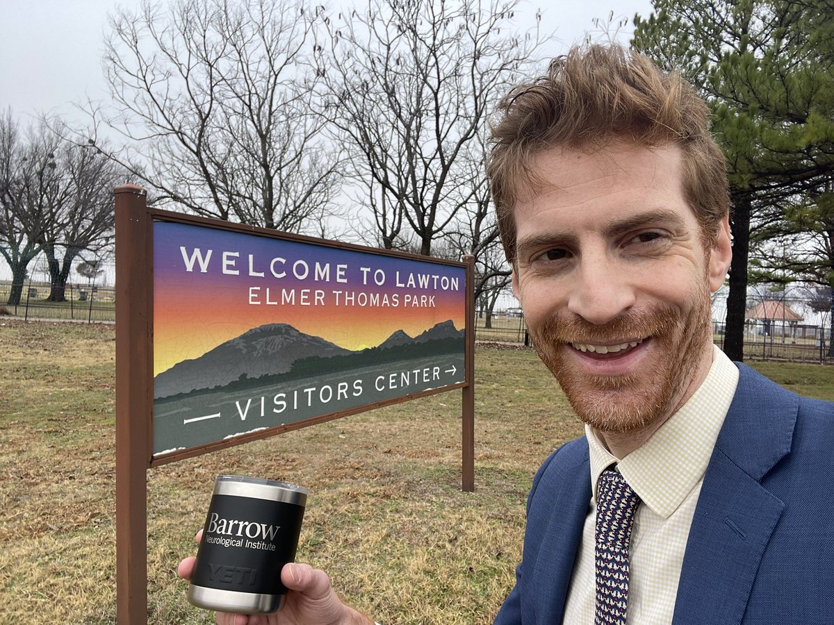 graffeo's tweet photo. Took an outreach trip last week on behalf of @OU_Neurosurgery and found myself in Lawton, OK! Felt like a nice reminder of how fortunate I am to be part of the @mtlawton lineage, & to be serving the people of #OKC (& beyond!) as a @BarrowNeuro #complexcranial alum 😷🔪💀🤠 https://t.co/GESWAnNgBI