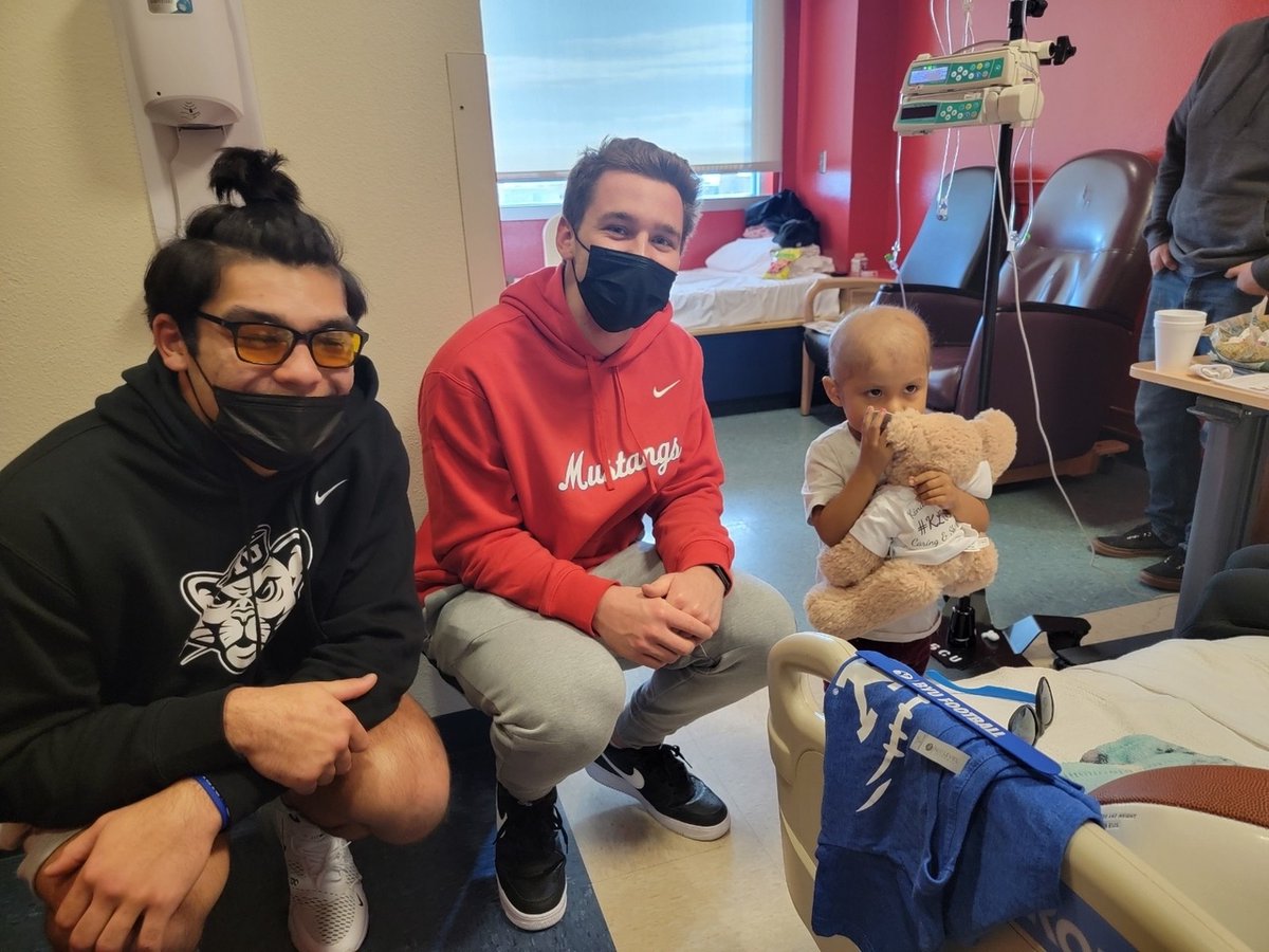 JRiordanABQ's tweet photo. Itโs New Mexico Bowl Day and we were thrilled to sponsor the student-athlete day of caring earlier this week. Teams handed out kindness bears at Isleta Elementary and Children's Hospital. Thanks to our incredible athletes for helping share a little kindness in our community #KLCS https://t.co/eCRrSZSllv