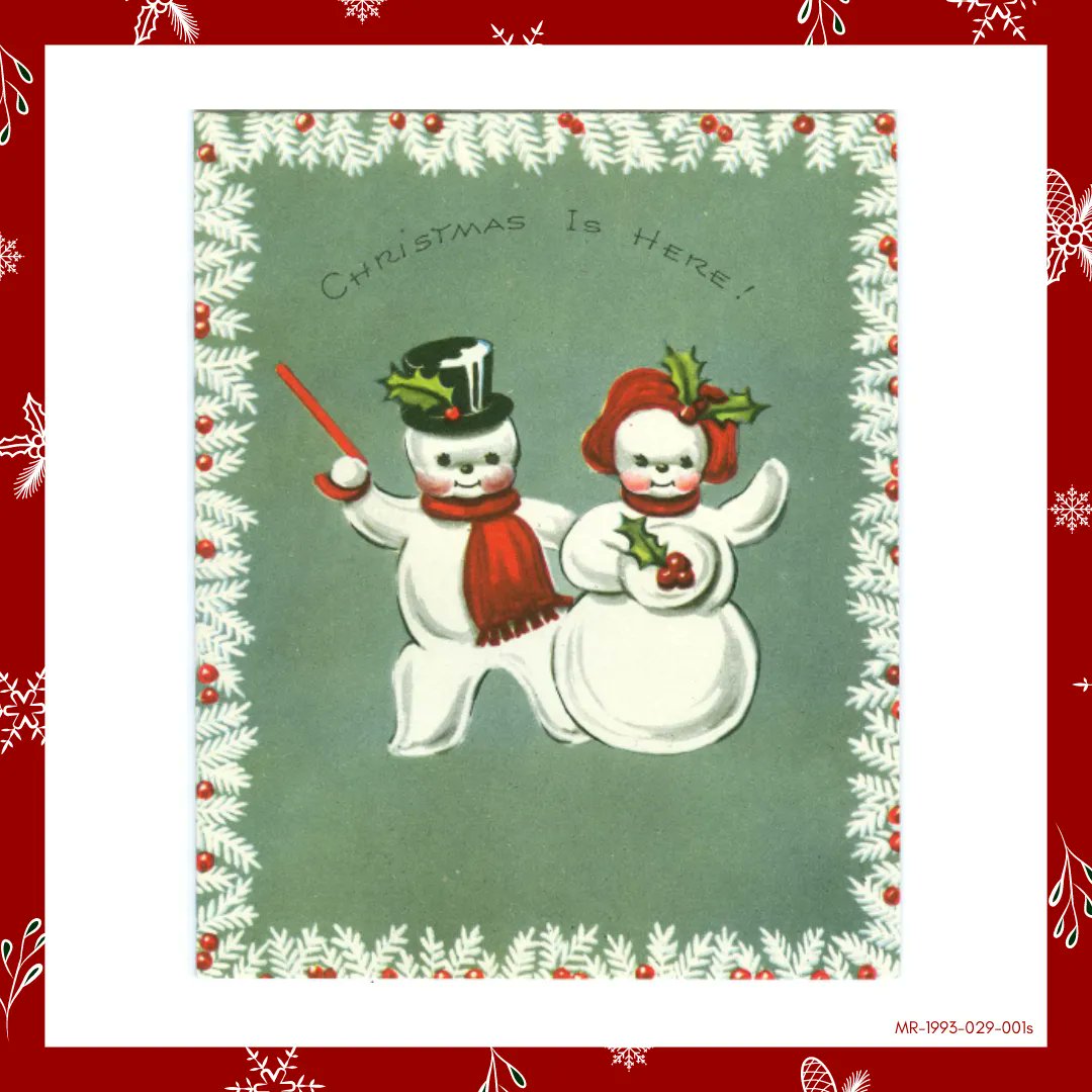 On Day 17 of our Holiday Card Advent Calendar we have some old-school snowmen!