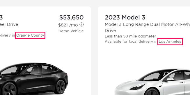 Troy Teslike on Twitter: "Tesla's inventory page lists only 1 instance