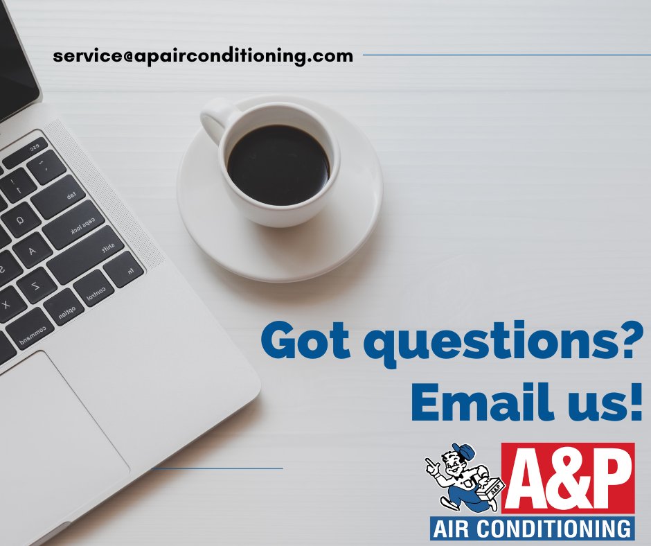 Questions? Comments? Concerns? Send us an email at: service@apairconditioning.com 💻

#apairconditioning #emailus #giveusacall #hvacexperts #CommercialHVAC #residentialhvacmiami