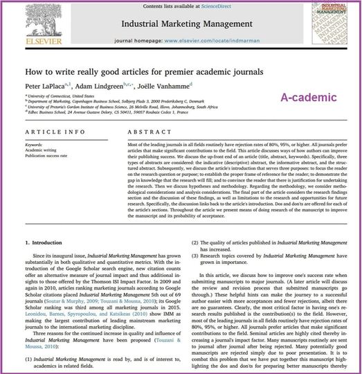 عندما تكون نسبة رفض البحوث في #المجلات المشهورة و عالية التصنيف من 80 الى 90 %، هذه المقالة ستساعدك لكتابة #مقالة قوية تكون من بين 20 % المقبولة للنشر.
 ملف pdf بعنوان "كيف تكتب مقالات جيدة حقيقة للمجلات الأكاديمية الرائدة"
الرابط docdro.id/N2cKF29

#DZscholar #البحث_العلمي