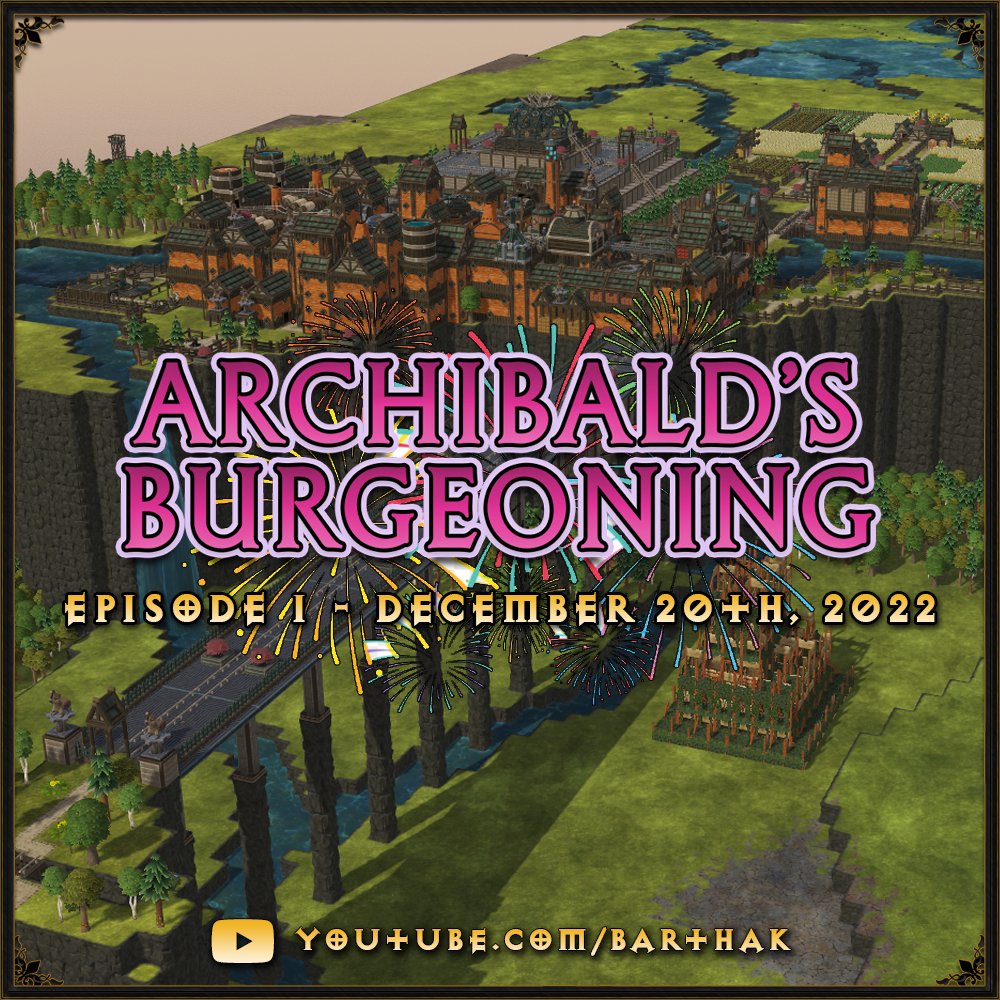 It's taken a minute, but it's finally time. December 20th, 2022 - The first episode of a new story-driven <a href="/Timberborn/">Timberborn | 1.0 coming soon! 💣</a> #LetsPlay #YouTube series.

Archibald's Burgeoning on youtube.com/@Barthak

For now check out The Archibald Cenotaph timelapse video: youtube.com/watch?v=45xo9b…
