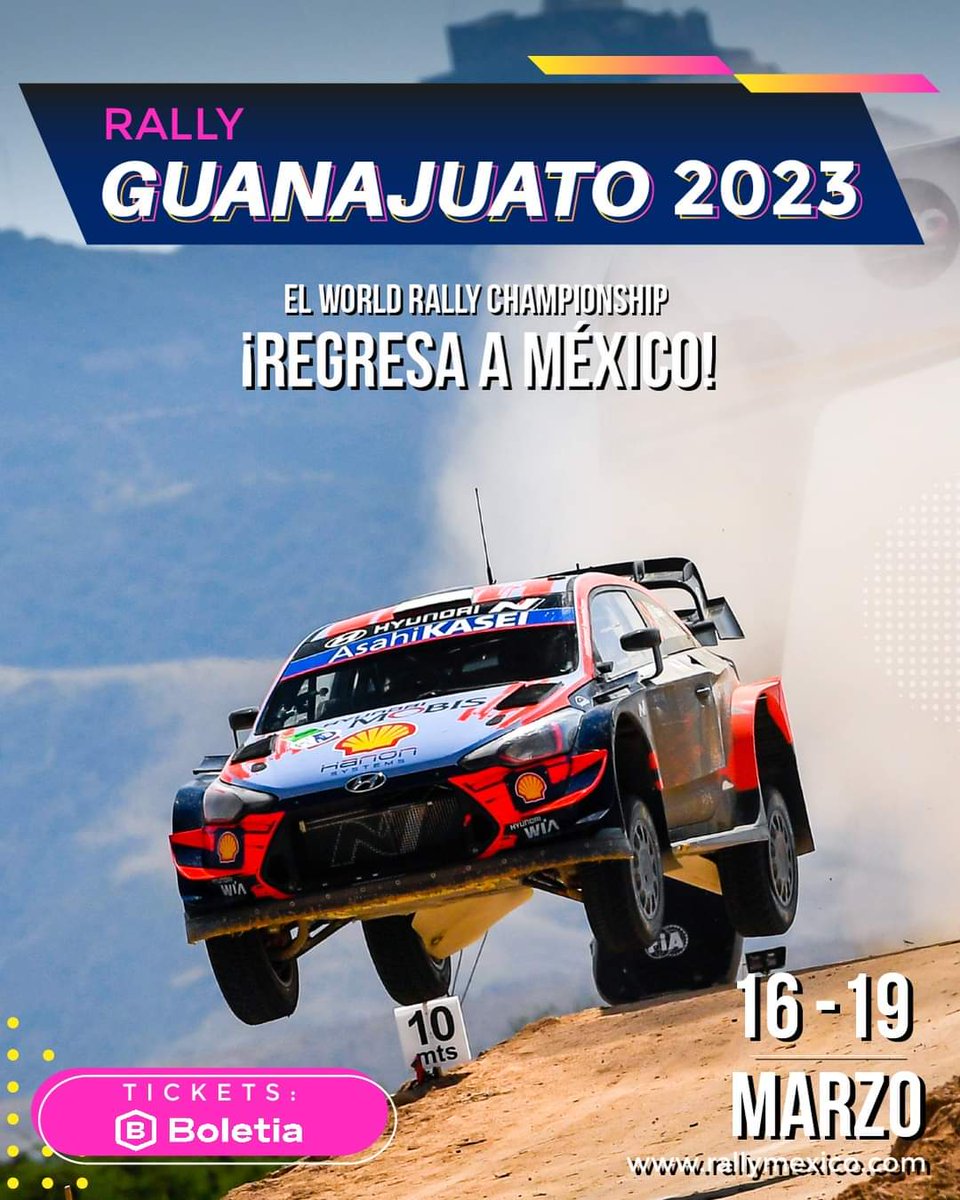 ElConcierge_DMC's tweet photo. 🚗💨 El @RallyMexico regresa a @guanajuato en 2023 del 16 al 19 de Marzo.

Mas información: 👇🏾😉 https://t.co/0mEJuZ5IX0 https://t.co/NHwkatD7dT