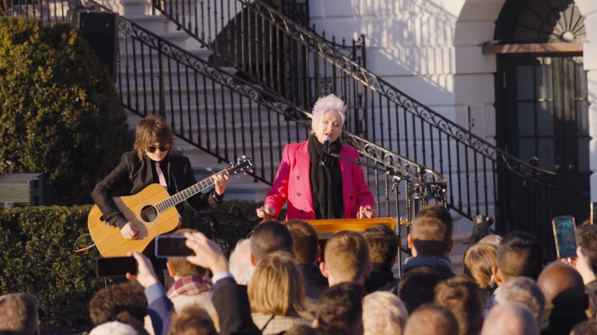 The White House on Twitter "Listen to Cyndi Lauper’s performance at