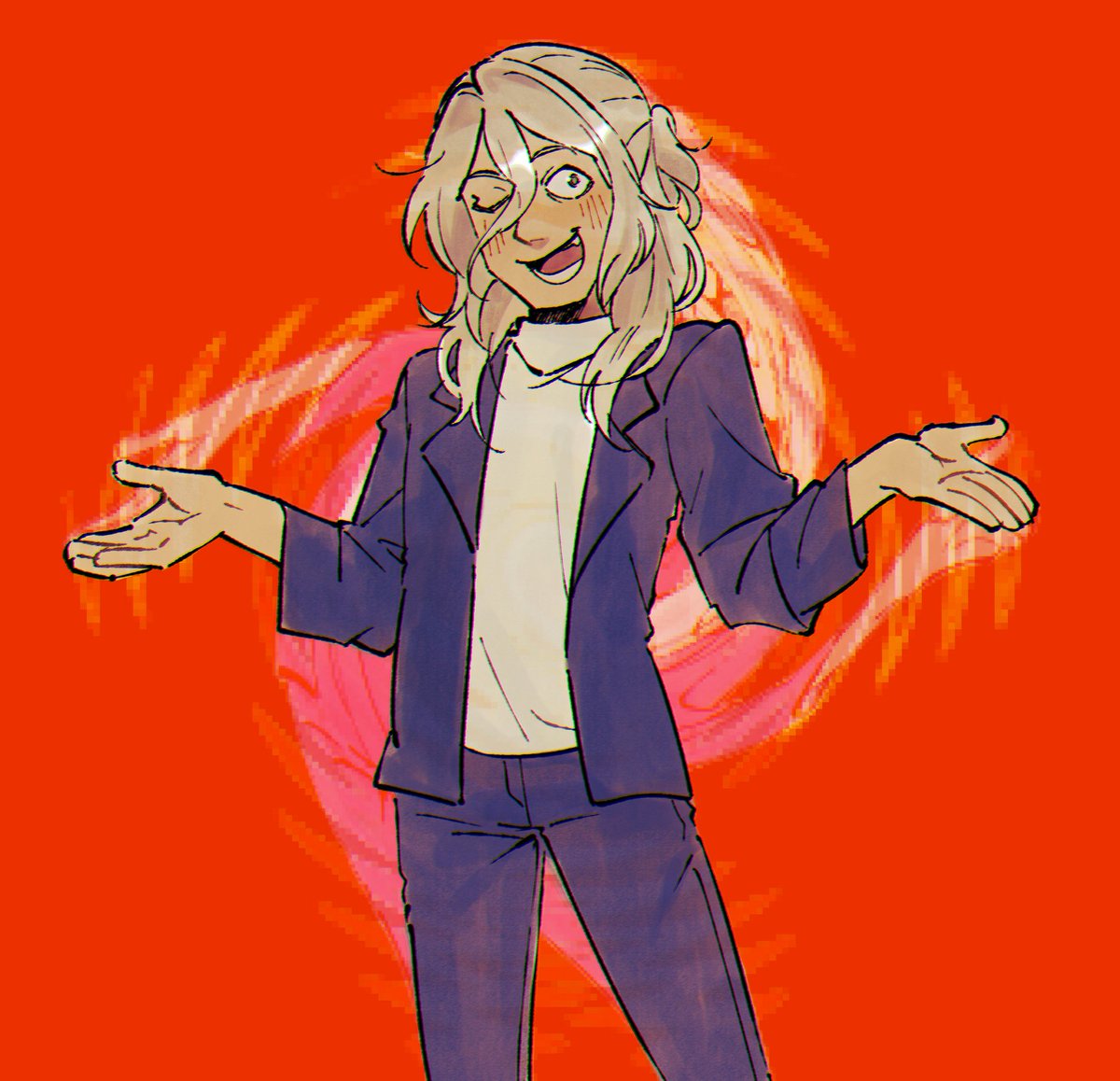 Deathamaranth's tweet photo. [ #AITSF ] cmon im just a silly goofy guy! https://t.co/xaCIFY9i6F