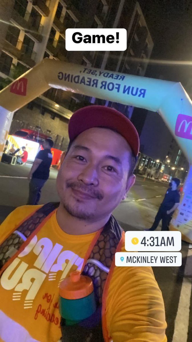 Arwi_11's tweet photo. Game!
#McDoStripesRun
#RunForReading
#RunRio https://t.co/iLQjNHnNzY