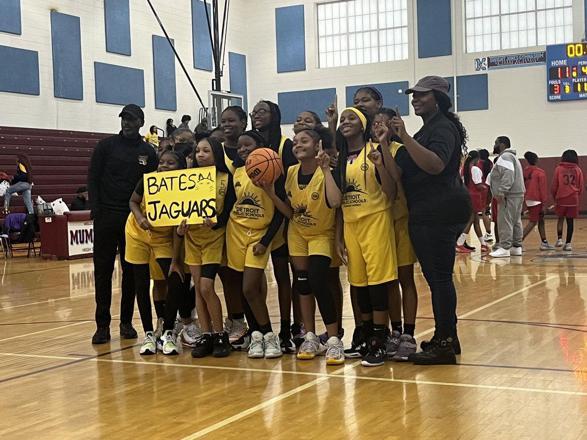 🏀 Congratulations Lady Jags 7/8 team on winning the city championship for the second year!! @BatesJags @Detroitk12 @Dr_Vitti