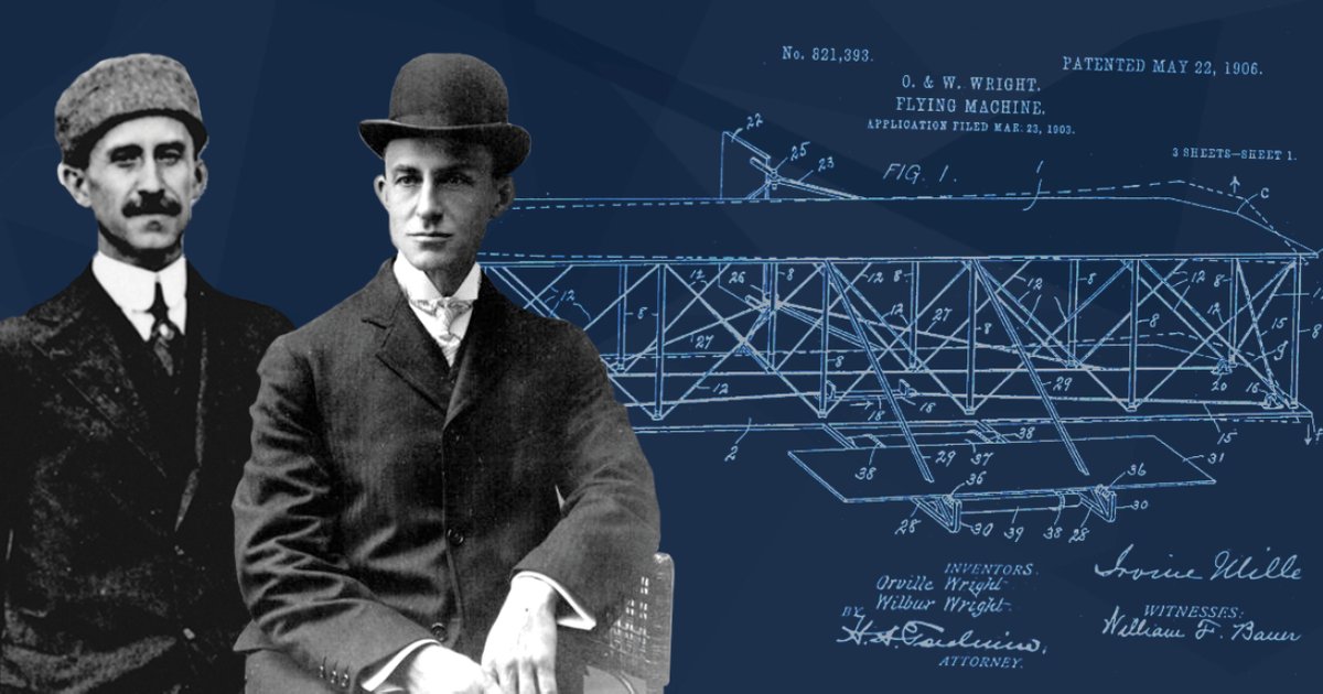 On this day 119 years ago, brothers Orville and Wilbur Wright made history with the first powered, sustained and controlled flight of an airplane. Learn more about these NIHF Inductees and aviation pioneers. bit.ly/3PspaWw #WrightBrothersDay #Aviation #History