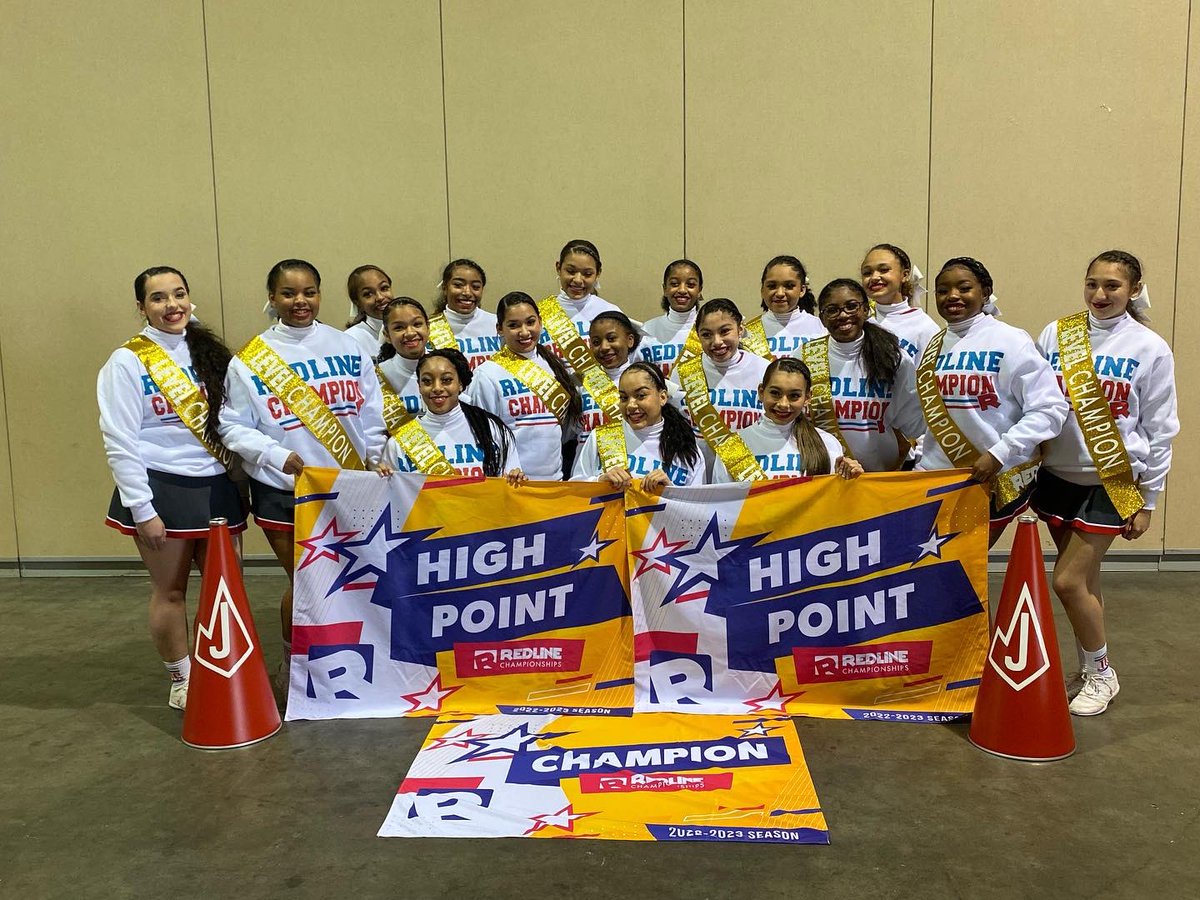 Congrats Judson Cheer for winning 1st in their division, high point in their Division, ans overall Grand Champions of the competition!! Way to start competition season Judson Cheer!!