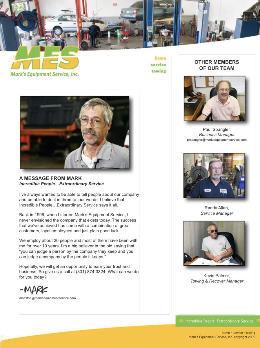 FrederickCounty's tweet photo. The experts at Marks Equipment Service & Towing offer service and repair on all makes and models including passenger vehicles, SUVs and heavy/medium/ light duty trucks. πππ
https://t.co/ozeP7LHmnf
#towingservice #roadservice #enginerepairs #welding #wiring https://t.co/I9okJRsxq4