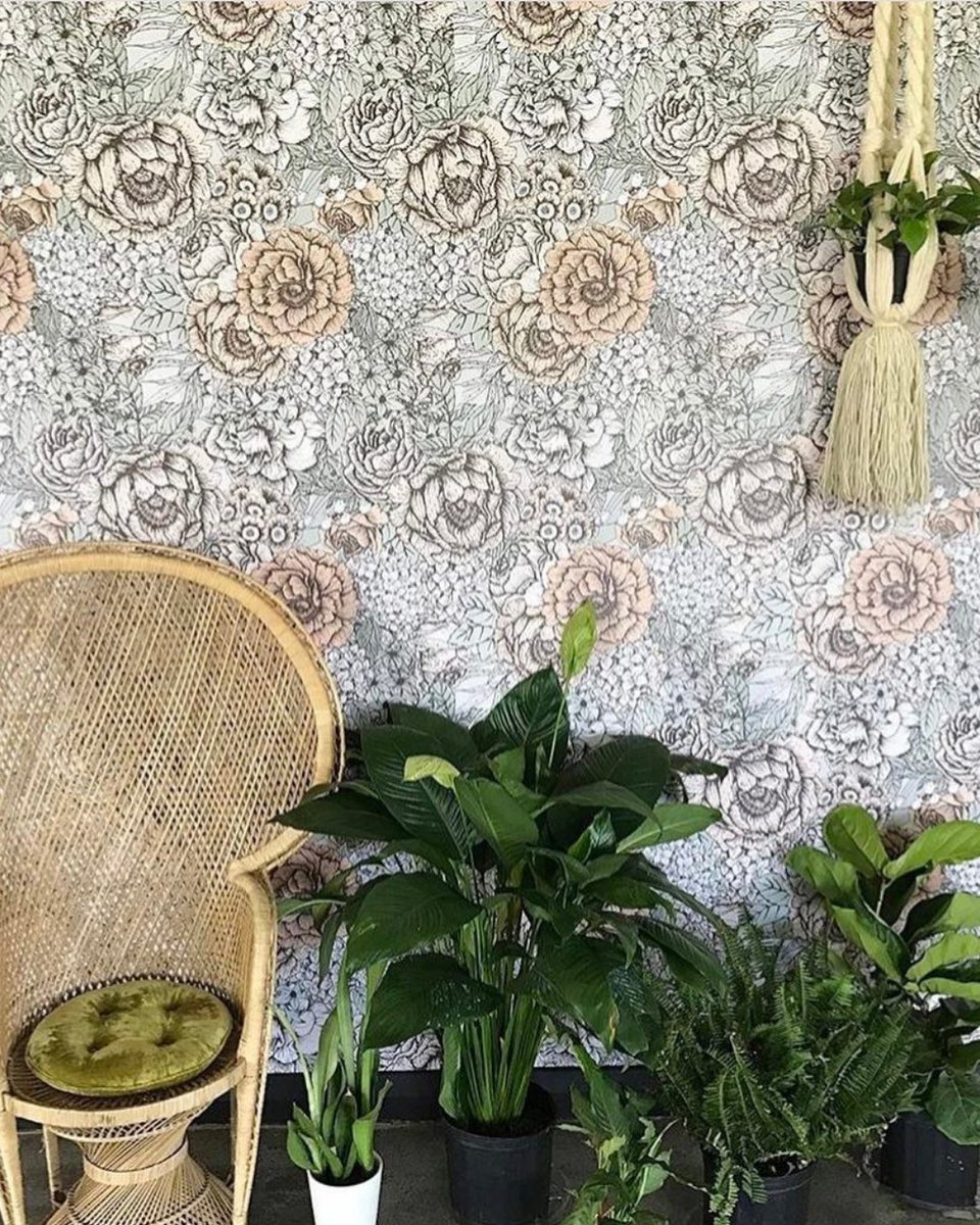 Bring your space to life with a calming floral pattern, perfect to remind you of summer on cold winter days. 

Featuring: Muted Floral Wallpaper