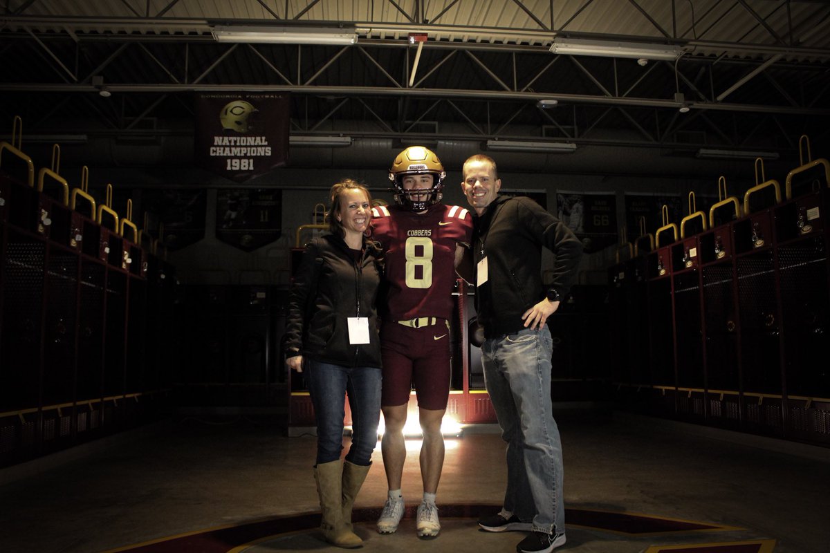 Had a great time with the guys and coaches last weekend! <a href="/CoachJPollock/">Jake Pollock</a> <a href="/Cobber_Football/">Cobber Football</a> <a href="/CoachTerryHoran/">Terry Horan</a>