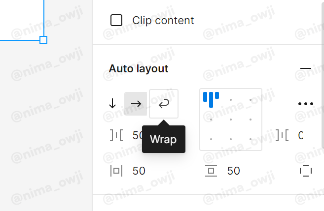 nima_owji's tweet photo. #Figma is working on the “Wrap” option for Auto Layout! https://t.co/HTwtVxITJy