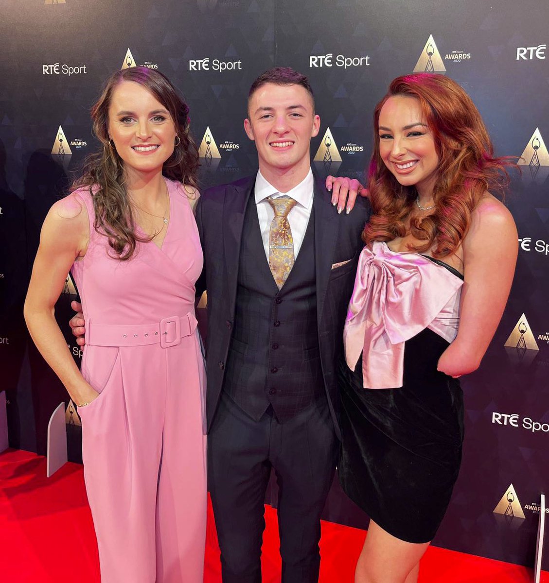 Not a swimsuit, leotard or tracksuit in sight!!! 

Looking 🤩 Ciara, Rhys & Ellen for #rtesportswards #teamgsm