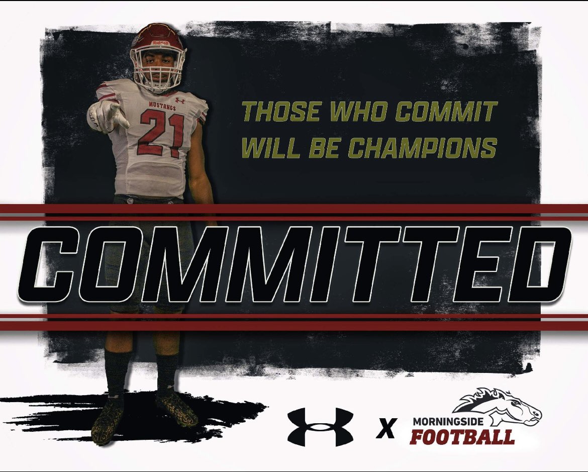 I’d like to thank my coaches and family for getting me where I’m at today. I’d like to say that I am going to continue my academic and football career at morningside university!! <a href="/MsideFootball/">Morningside University Football</a> <a href="/CoachCJake/">Casey Jacobsen</a> thank you for the great opportunity!! #gostangs 🐴