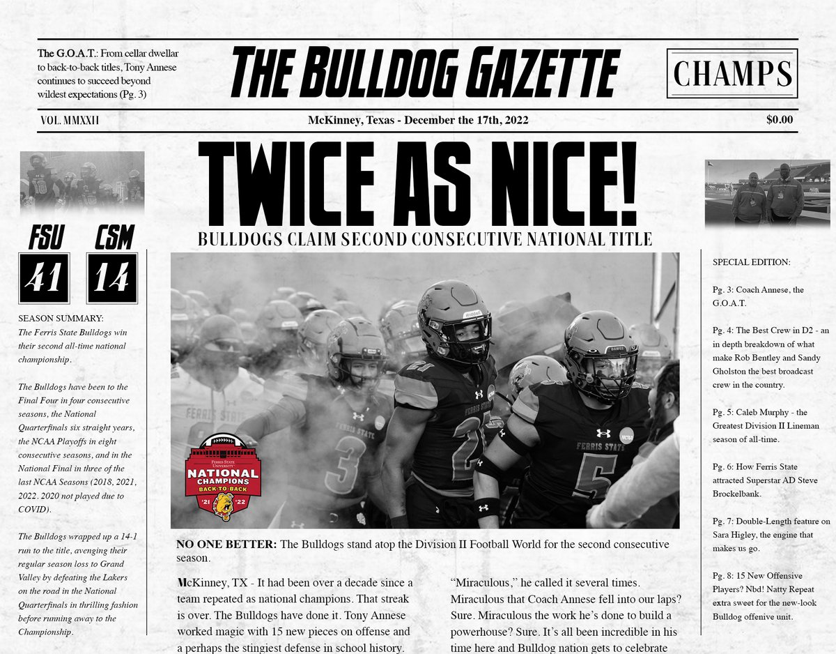 Ferris St. Football tweet media