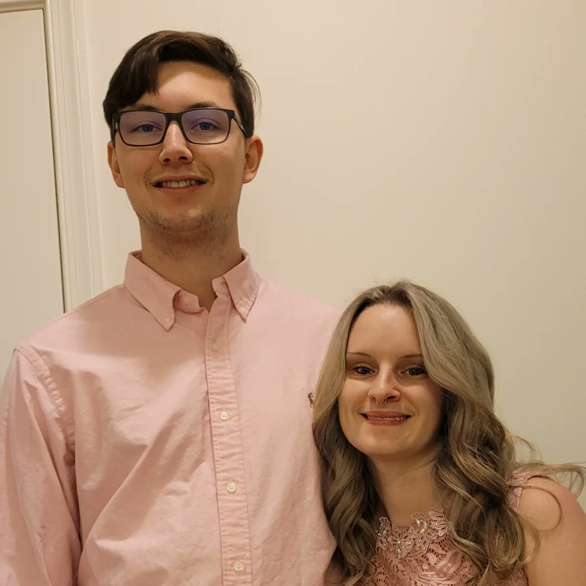 blondieepanda's tweet photo. The hubs and I clean up nicely for this Christmas party tonight. https://t.co/XqEYPQh62C