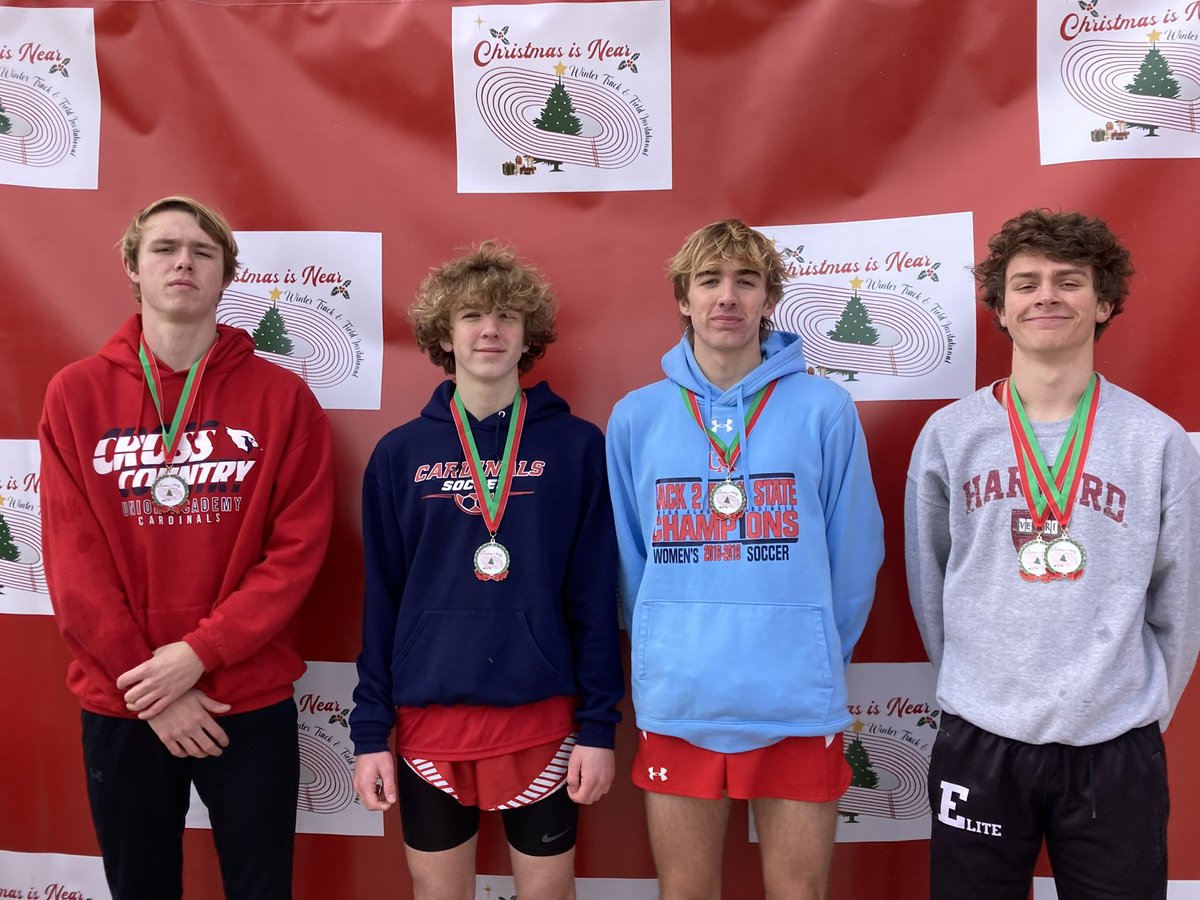 Union Academy Athletics (@uaathletics) on Twitter photo <a href="/UAcharterschool/">UACharterSchool</a> indoor 4x400 relay team finished 1st, time 3:37.32, at the Christmas is Near Invitational.
Big win for the team over larger schools in the area.
Way to go Cardinals! <a href="/mitchpacy_3/">Evan Mitchell</a> <a href="/Nathanswinney25/">Nathan Swinney</a> <a href="/EvanParduetrack/">Evan Pardue</a> <a href="/JZUAHS/">Jim Zorn</a> <a href="/cbmitchx5/">Cynthia Mitchell</a> <a href="/momof4boyz00/">Nikki Young</a> <a href="/DanceMomAsh/">Ashley</a> <a href="/UAcharterschool/">UACharterSchool</a> indoor 4x400 relay team finished 1st, time 3:37.32, at the Christmas is Near Invitational.
Big win for the team over larger schools in the area.
Way to go Cardinals! <a href="/mitchpacy_3/">Evan Mitchell</a> <a href="/Nathanswinney25/">Nathan Swinney</a> <a href="/EvanParduetrack/">Evan Pardue</a> <a href="/JZUAHS/">Jim Zorn</a> <a href="/cbmitchx5/">Cynthia Mitchell</a> <a href="/momof4boyz00/">Nikki Young</a> <a href="/DanceMomAsh/">Ashley</a>