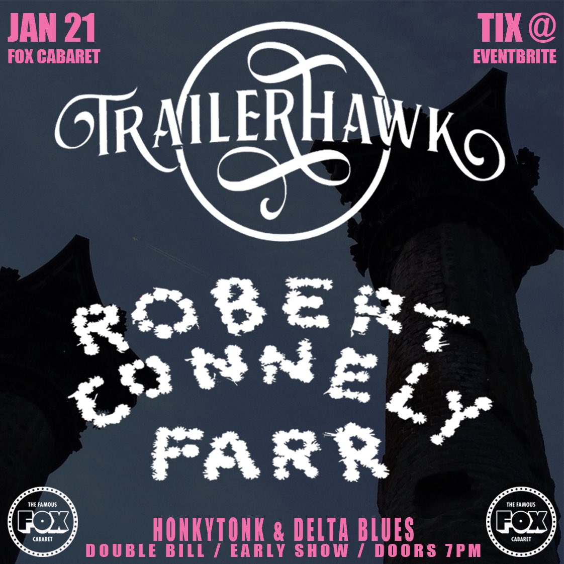 next show is January 21 @FoxCabaret w/ our good friends @trailerhawk tix 👇 eventbrite.com/e/trailerhawk-… #DeltaBlues #HonkyTonk #BentoniaBlues #CountryBlues #HillCountry #DirtySouthBlues #Mississippi