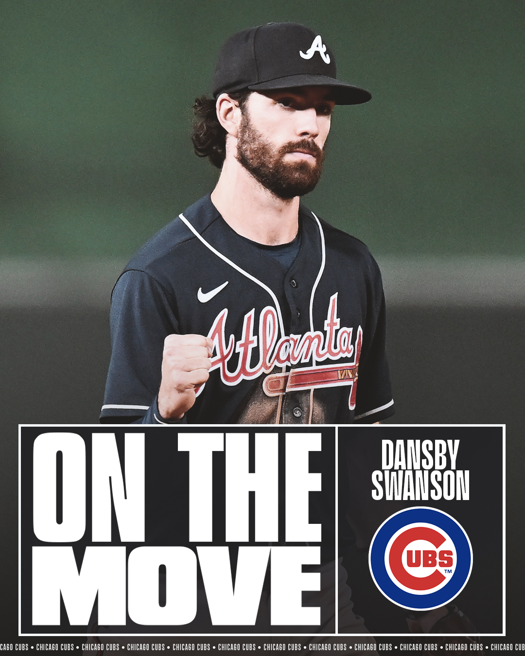 dansby swanson in a cubs jersey