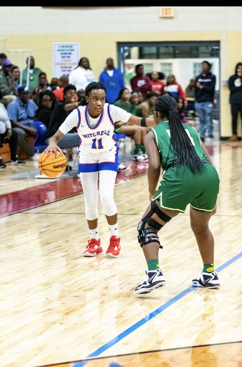Mitchell Co. 2023 5’9 Combo Guard Destiny Harris finished with a Triple Double last night against Terrell Co. 12pts, 12rebounds, 11ast &amp; 2steals.🦅 <a href="/GSUPanthers/">Georgia State Athletics</a> <a href="/Wofford_WBB/">WOFFORD WBB</a> <a href="/Shorter_WBB/">Shorter University Women’s Basketball</a> <a href="/fsuwbb/">FSU Women's Basketball</a> <a href="/GSAthletics_WBB/">Georgia Southern Women’s Basketball</a> <a href="/FAMU_WBB/">Florida A&M Women’s Basketball 🏀</a> <a href="/CoachAGHoward/">Anita P. Howard</a> <a href="/chriscamsports/">Chris Cameron</a> <a href="/SandysSpiel/">Sandy's Spiel</a> <a href="/ClemsonWBB/">Clemson Women's Basketball</a>