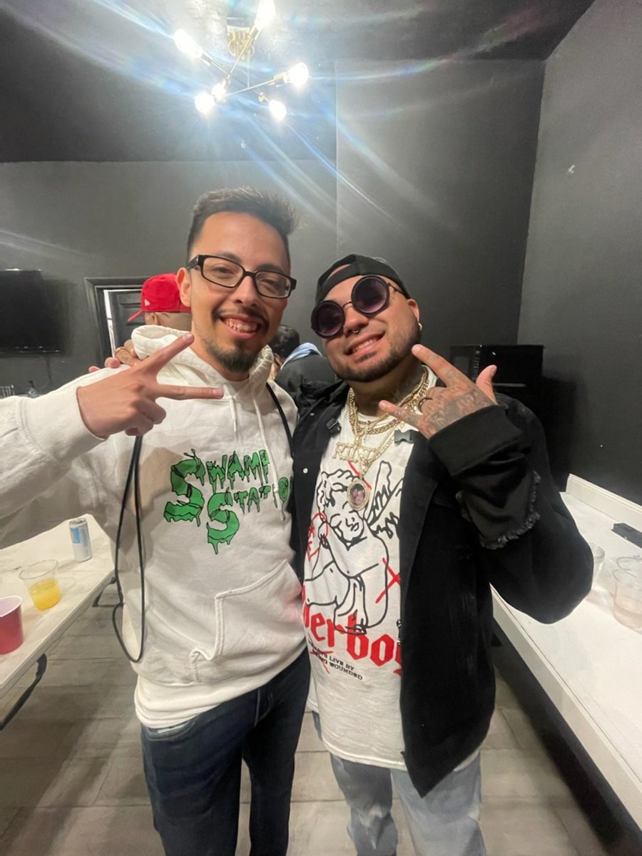 swampstation's tweet photo. Extremely grateful I got to open up for @riottenmusic once again 🙏 it was nice meeting you bro, killed it like always 🔥🌱
.
Shout-out to @wastedpresents 🌱
.
#riotten #swampstation #dubstep #elpaso #eptx https://t.co/NxA4RO7G3x