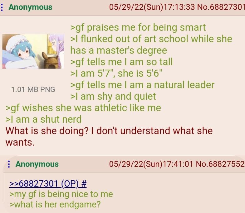 4CHAN GREENTEXTS on Twitter