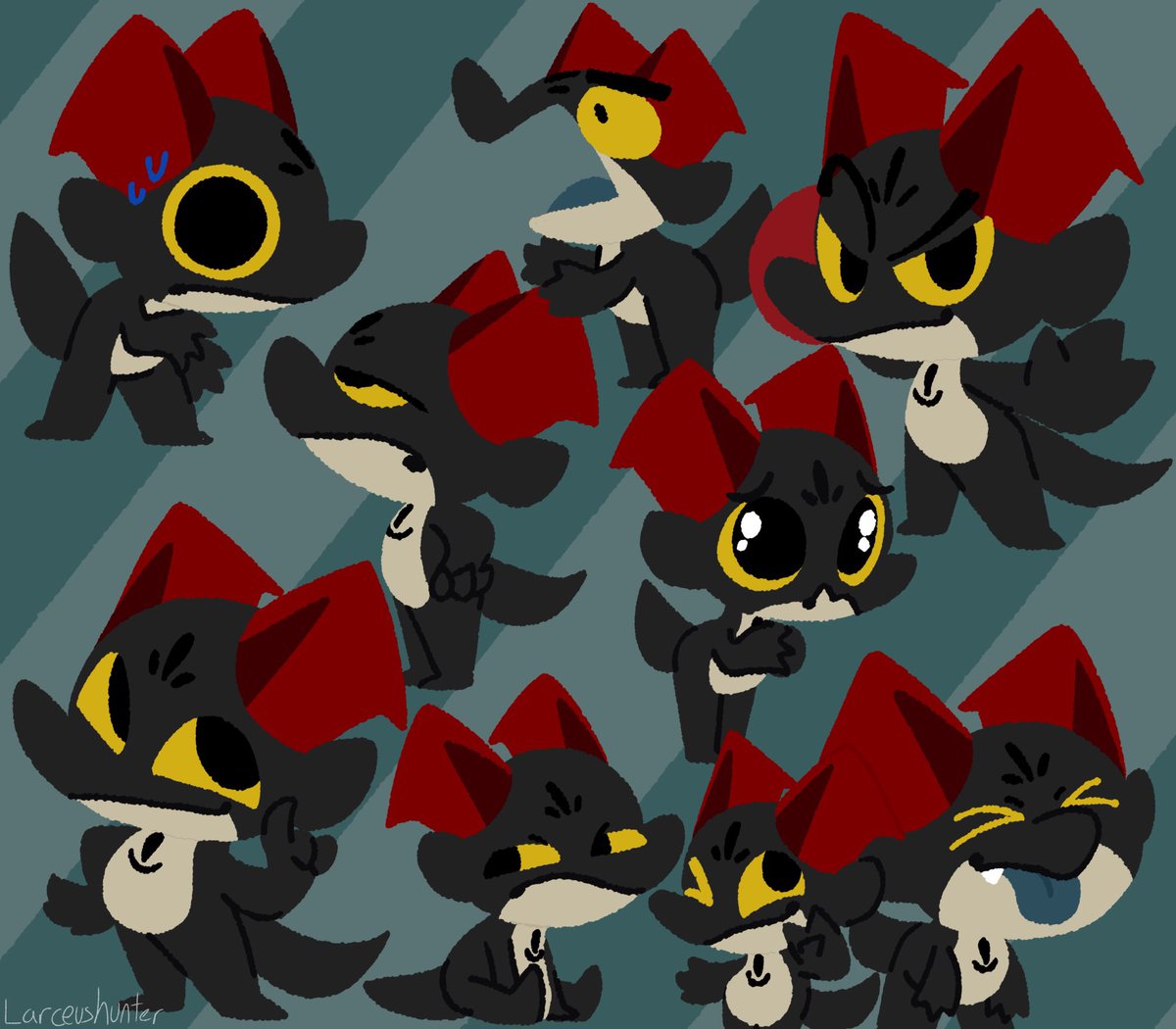 Hehe doodle page of my dude #fursona